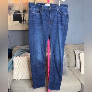 Jen7 Slim Straight Jeans Dark Wash Size 16